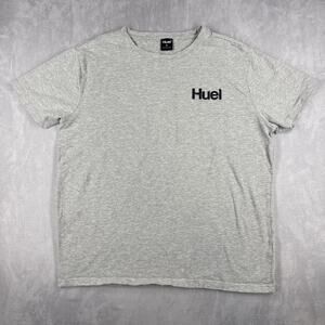 Huel Men's T-Shirt Short Sleeve Gray Size XL